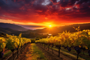 napa valley sunset